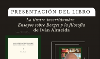 poster for book presentation for Iván Almeida